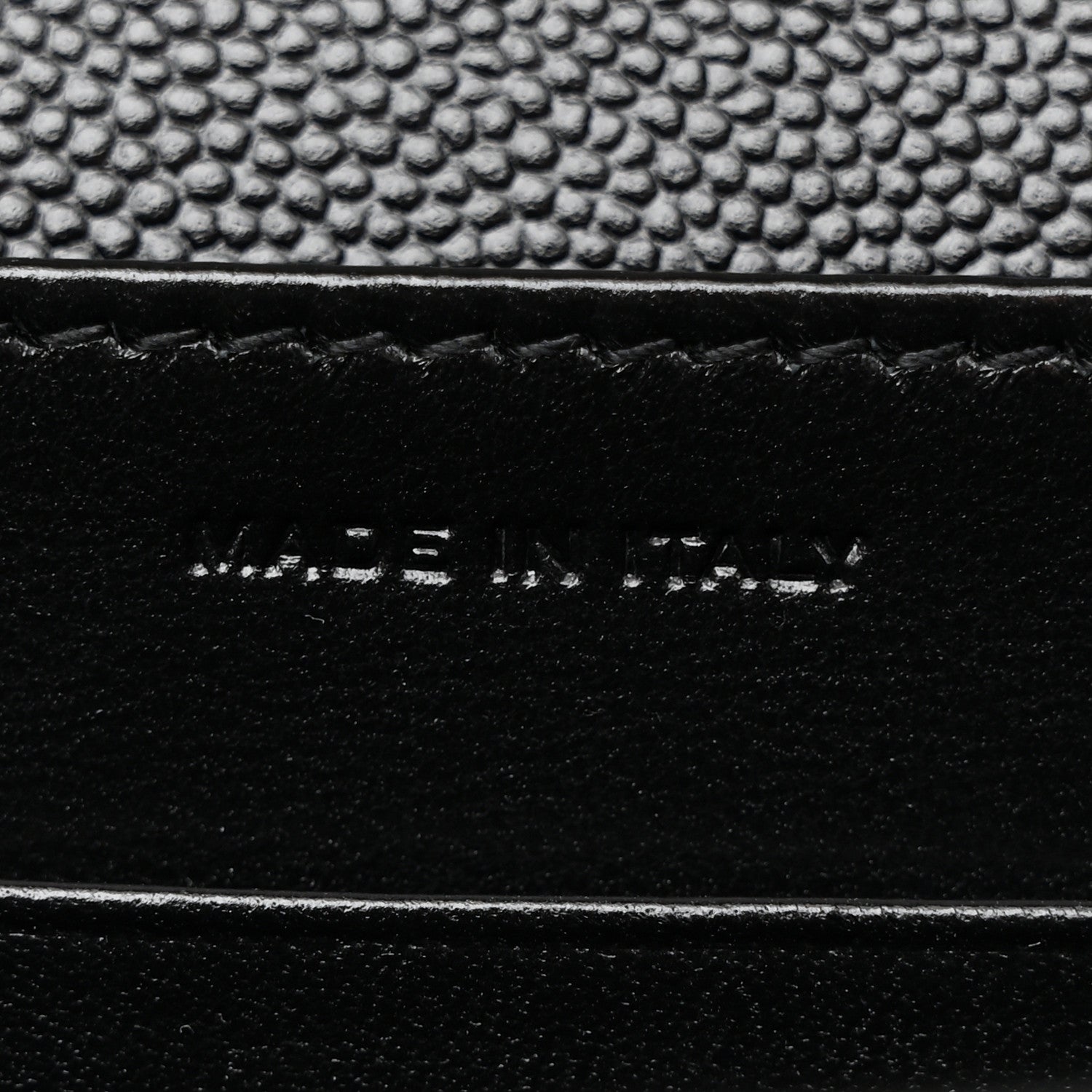 Saint Laurent Grain De Poudre Monogram Cassandra Chain Wallet Black 7 of 11