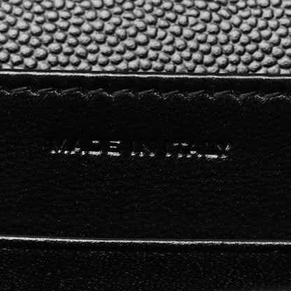 Saint Laurent Grain De Poudre Monogram Cassandra Chain Wallet Black 7 of 11