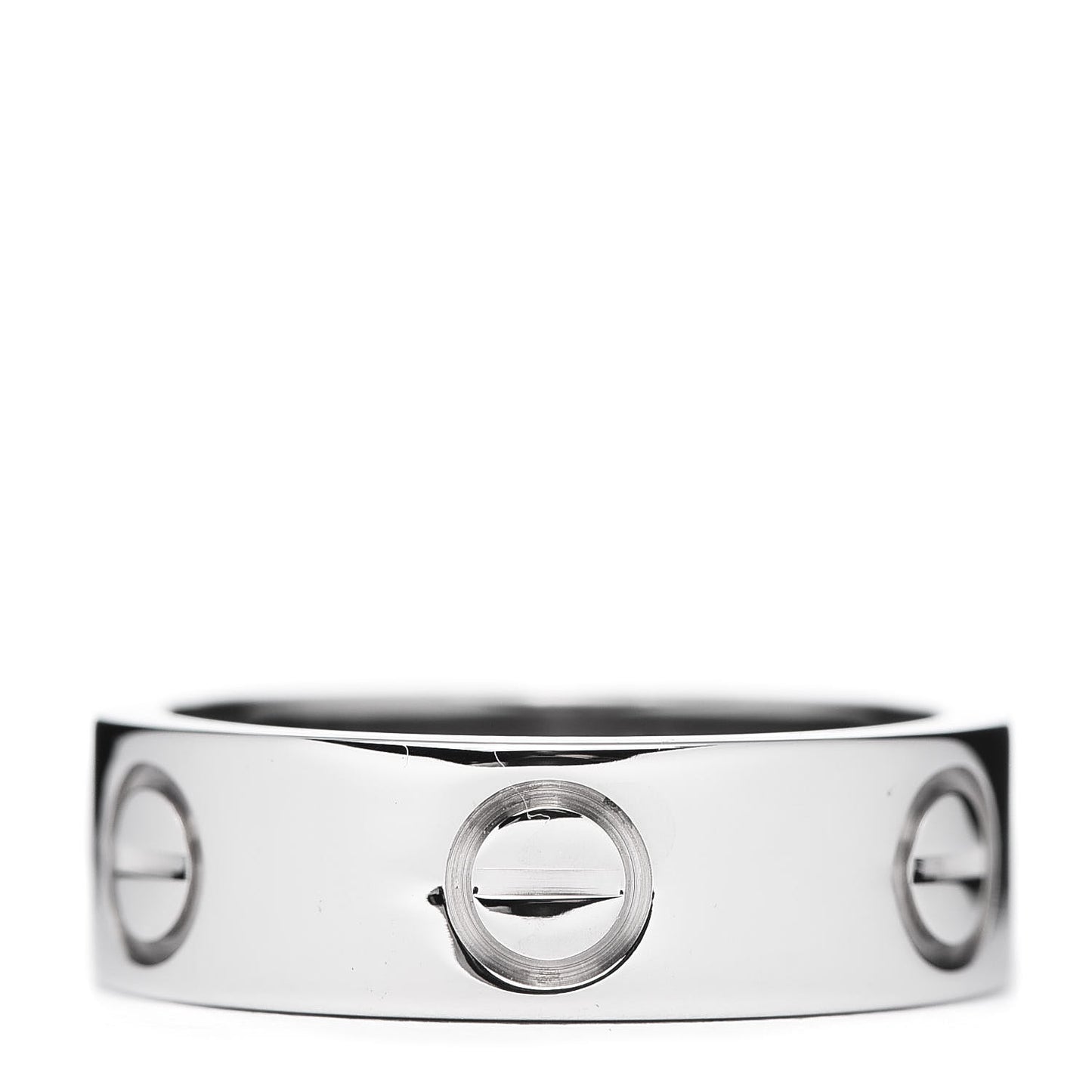 18K White Gold 5.5mm LOVE Ring 48 4.5