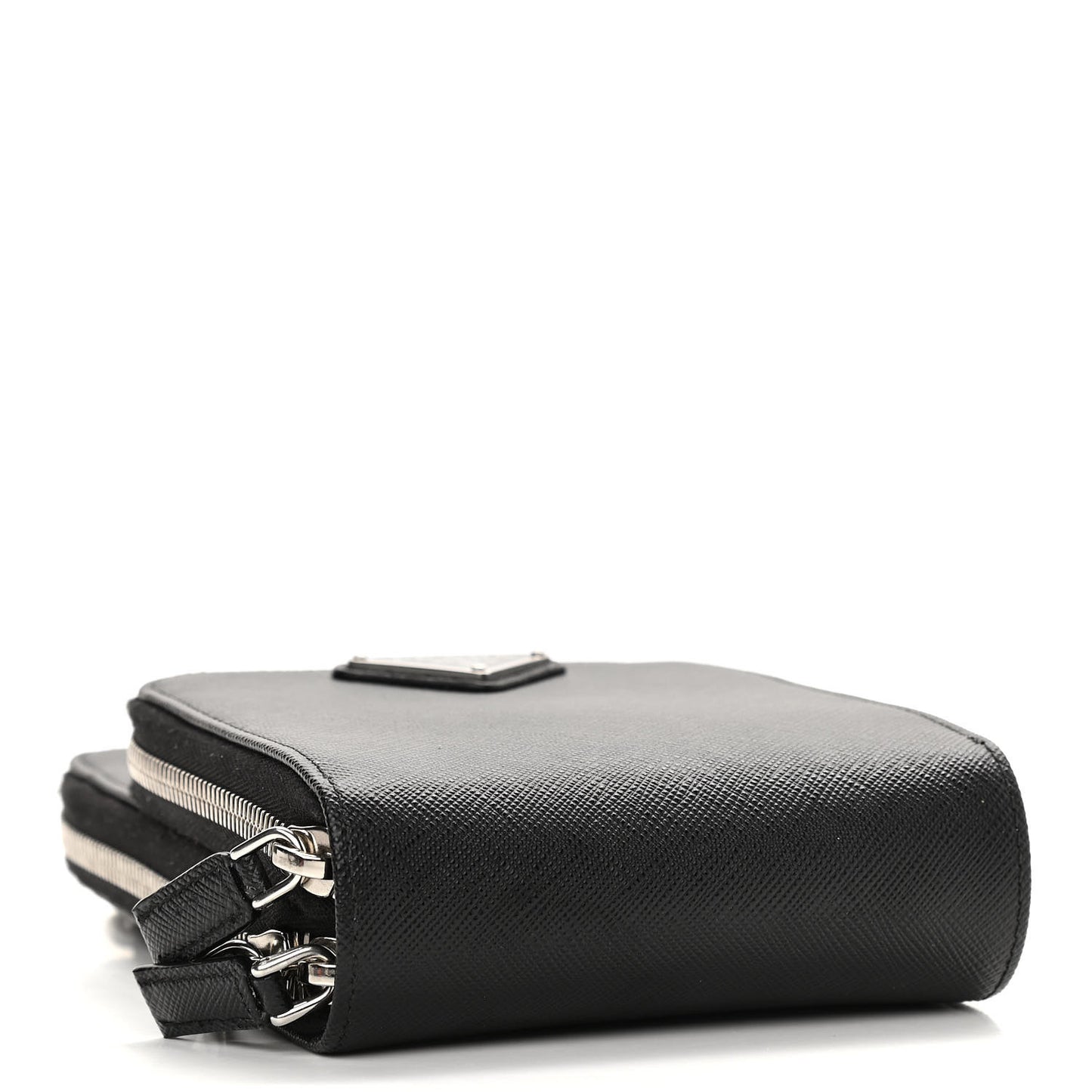 Saffiano Phone Crossbody Pouch Black