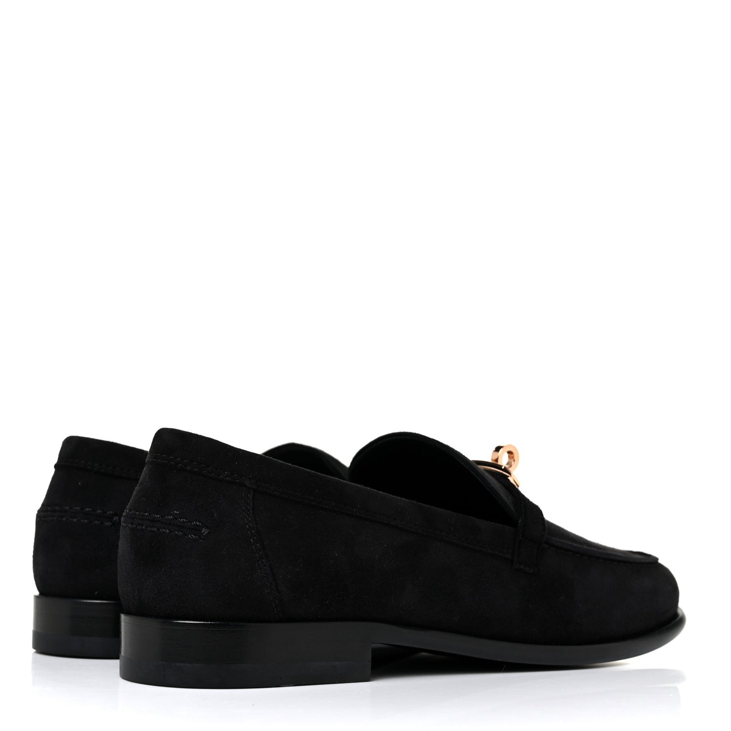 Suede Goatskin Womens Destin Loafer 37 Black