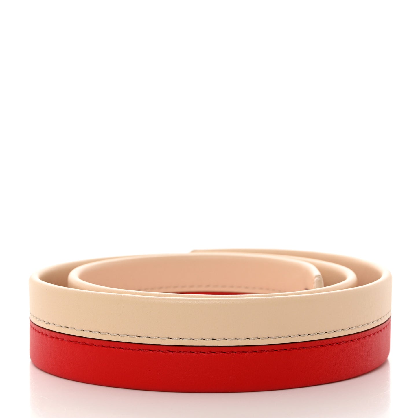 Calfskin Cluny BB Shoulder Strap Coquelicot Creme