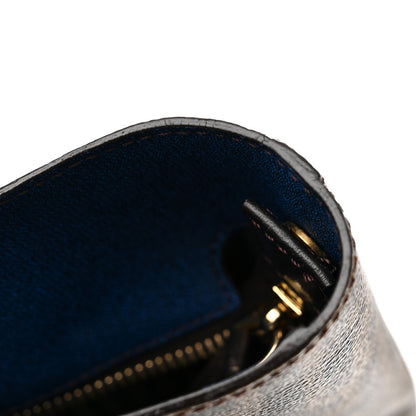Fendi Zucca Spalmati Medium Roll Tote Tobacco Blue 14 of 18