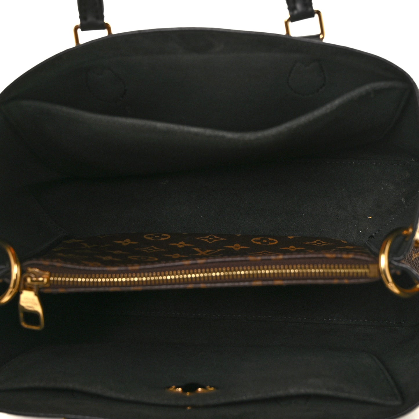 Monogram Flower Tote Black