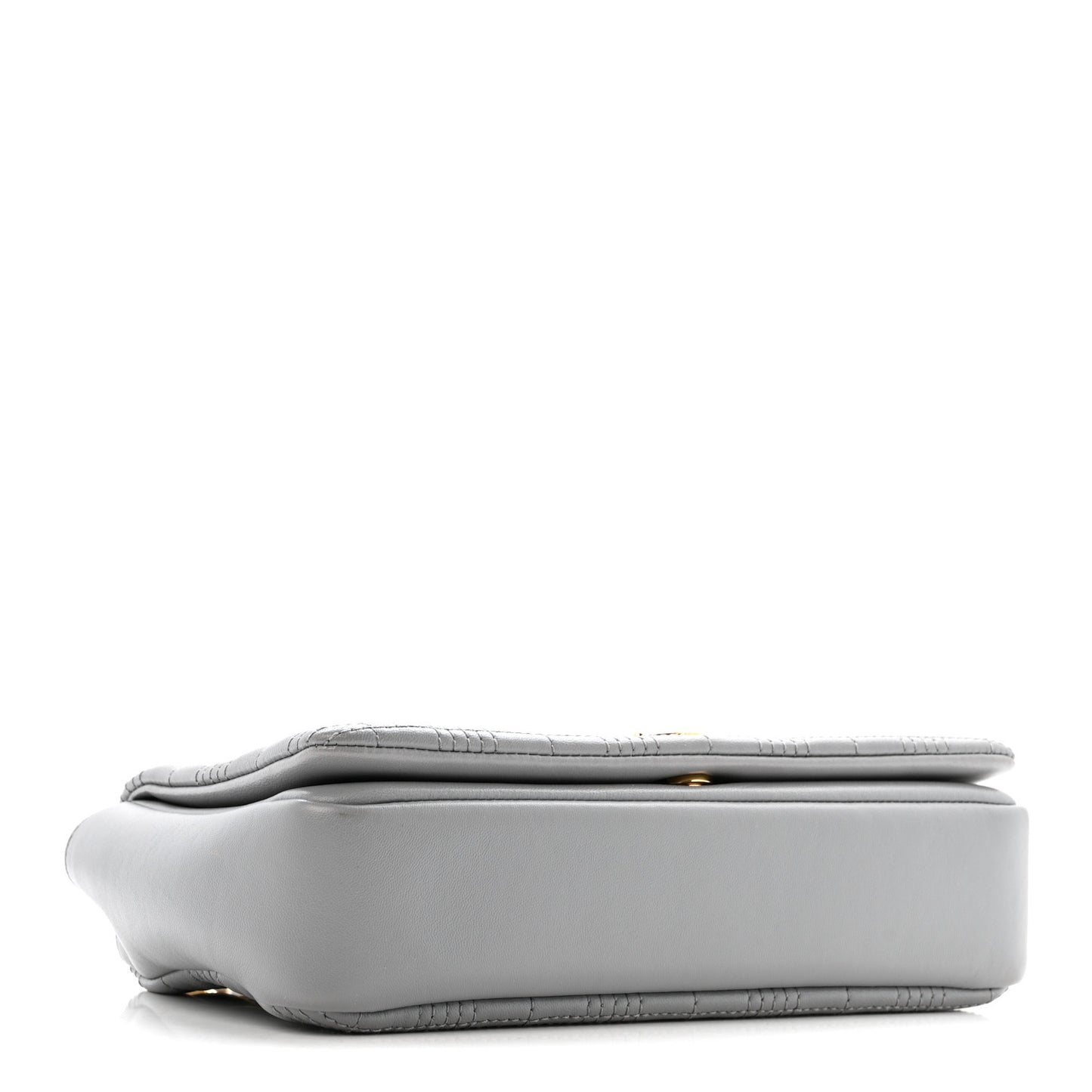 Lambskin Quilted Small Lola Bag Grey