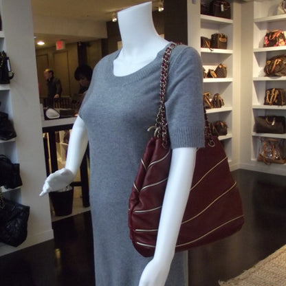 Chanel Lambskin Constructivism Tote Red 2 of 11