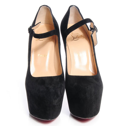 Christian Louboutin Suede Lady Daf 160 Pumps 38.5 Black 2 of 8