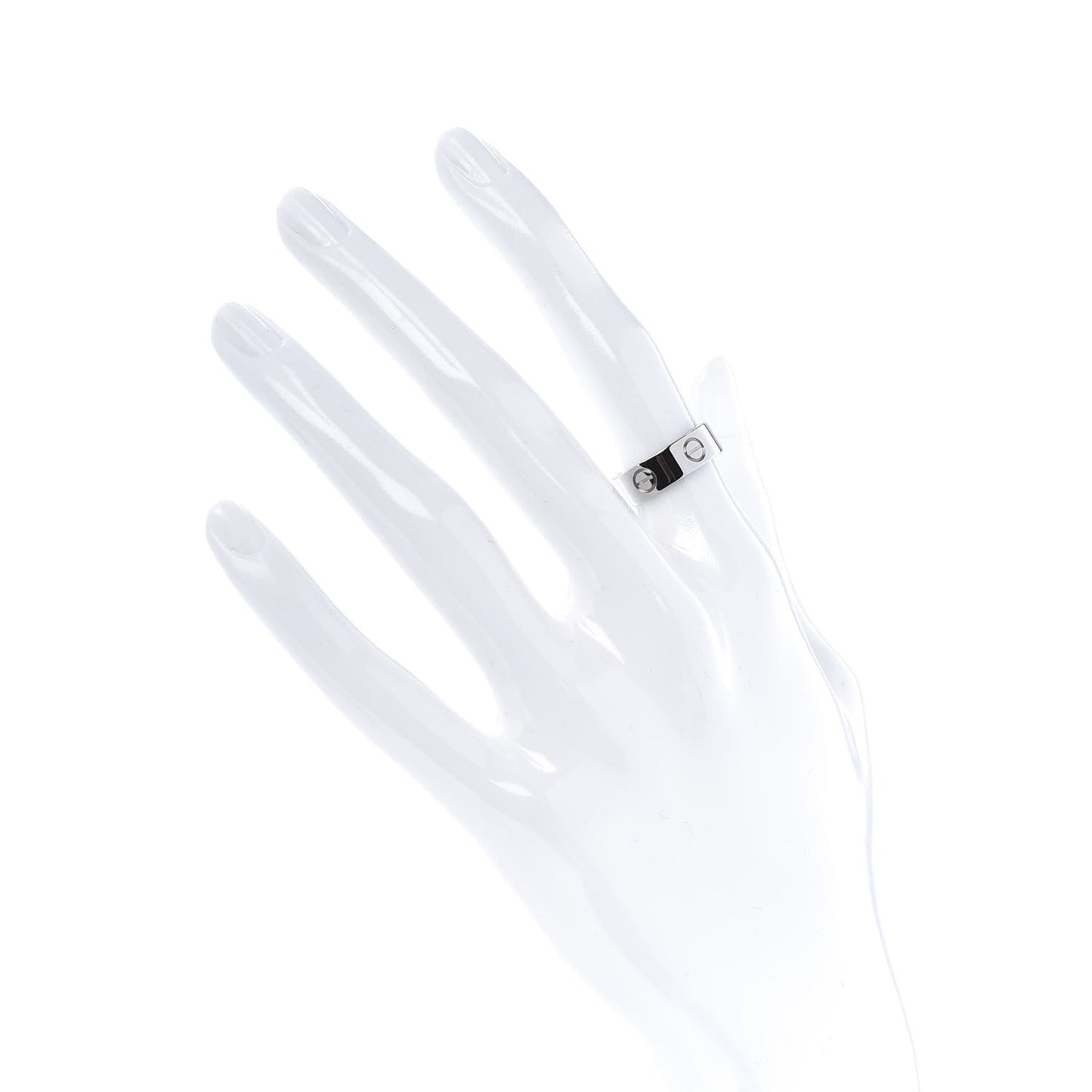18K White Gold 5.5mm LOVE Ring 49 4.75