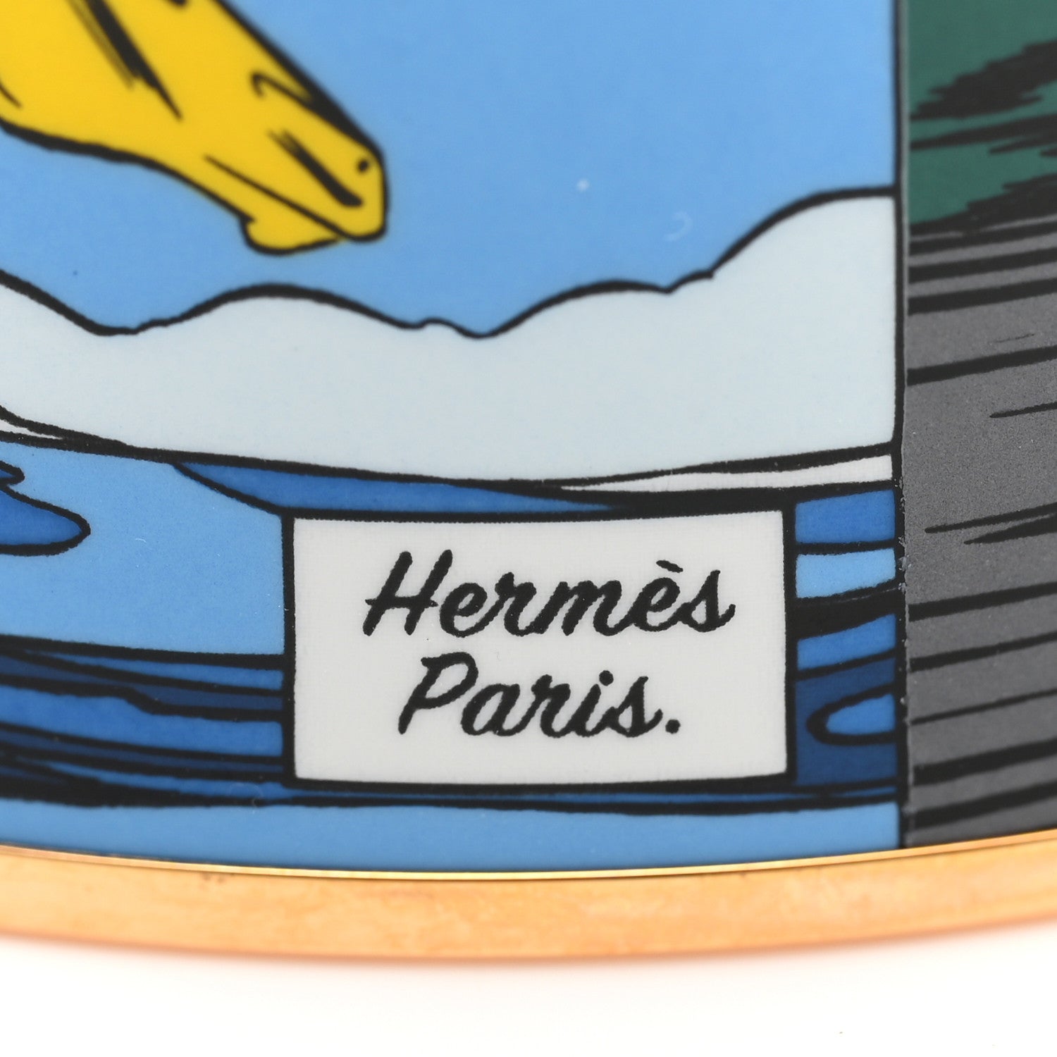 Hermes Enamel Printed Extra Wide Dessus Dessous Wow Bracelet 4 of 6