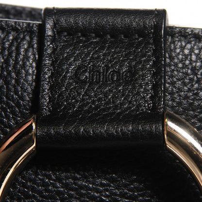 Chloe Grained Calfskin Suede Medium Faye Tote Black 6 of 18