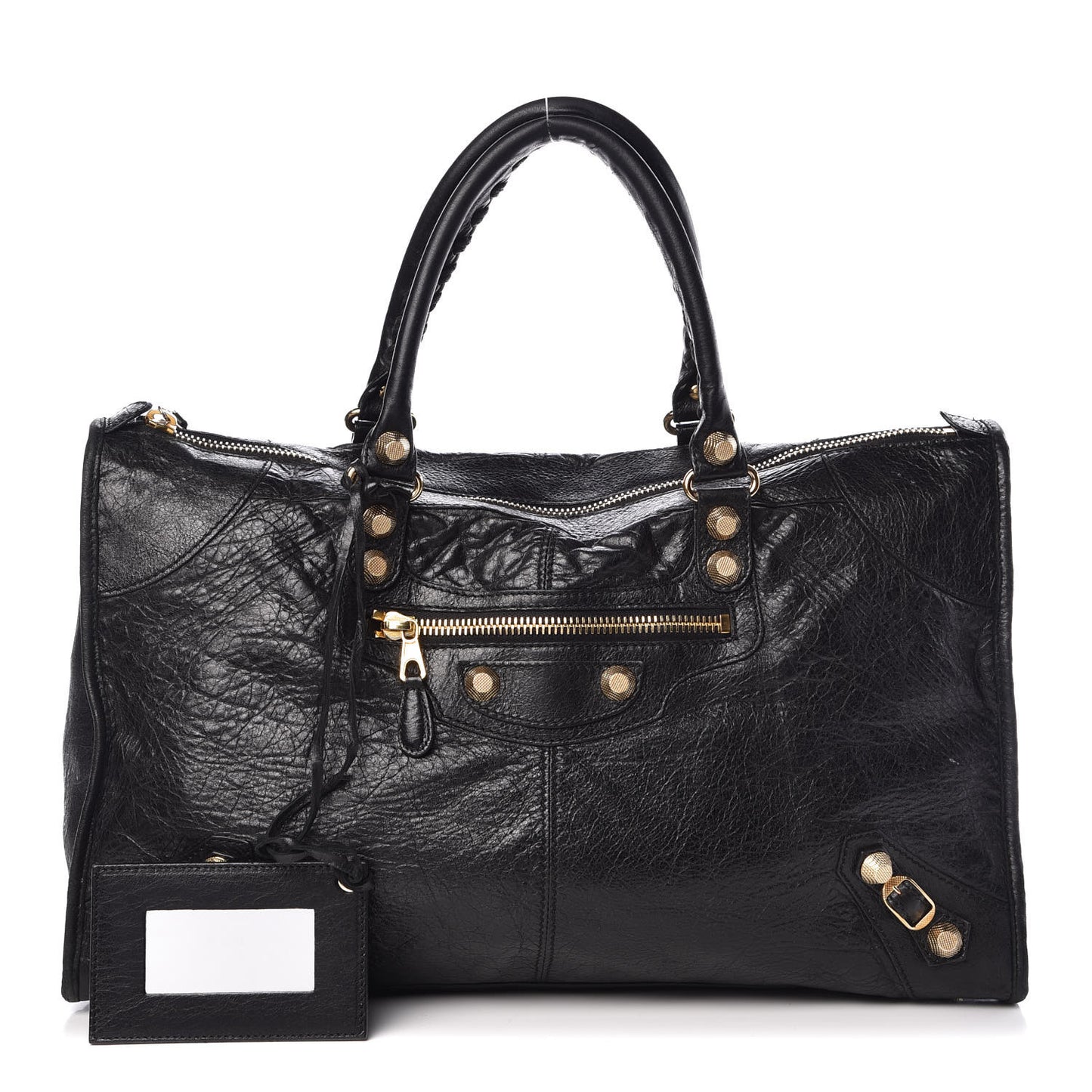 Agneau Giant 12 Gold Hardware Work Black