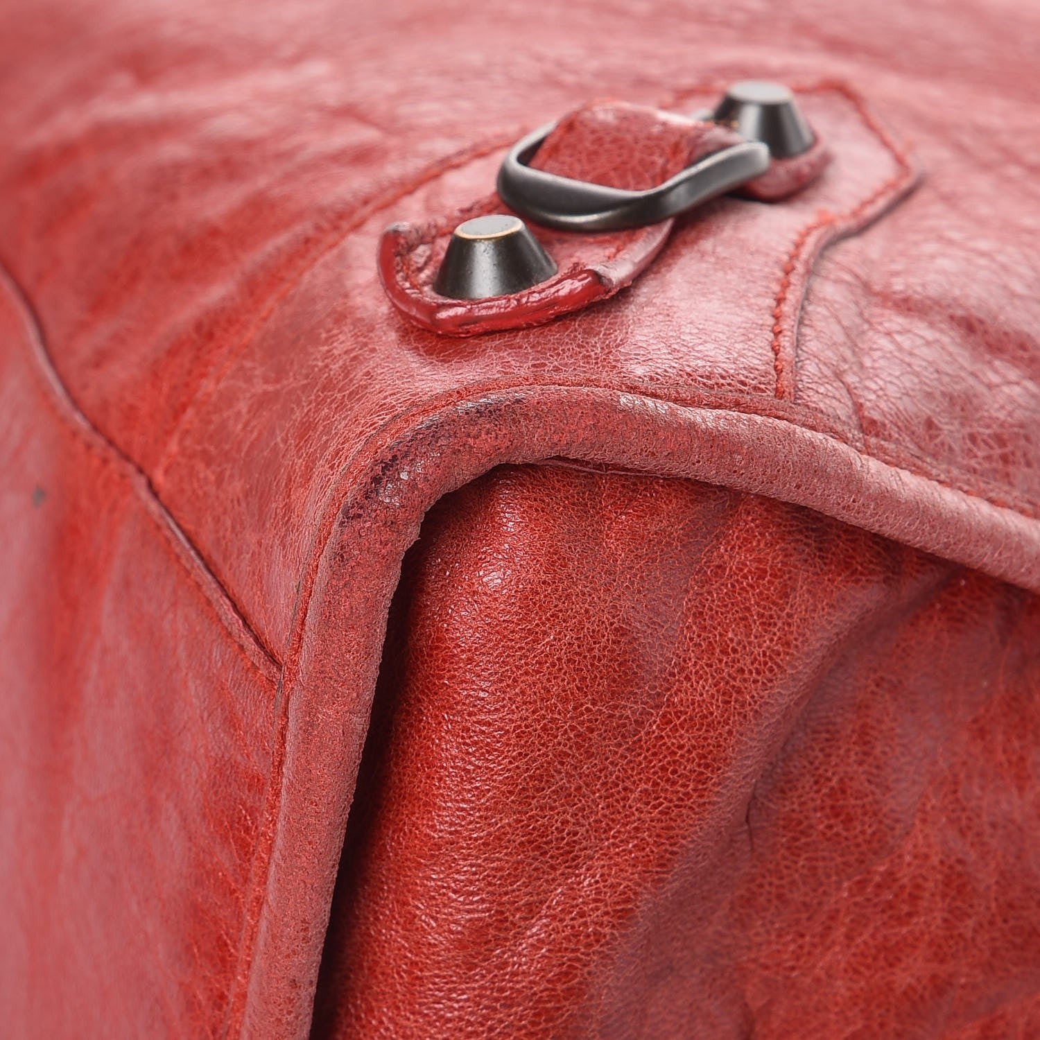 Balenciaga Chevre Classic Hardware City Rouge Vermillon 9 of 11