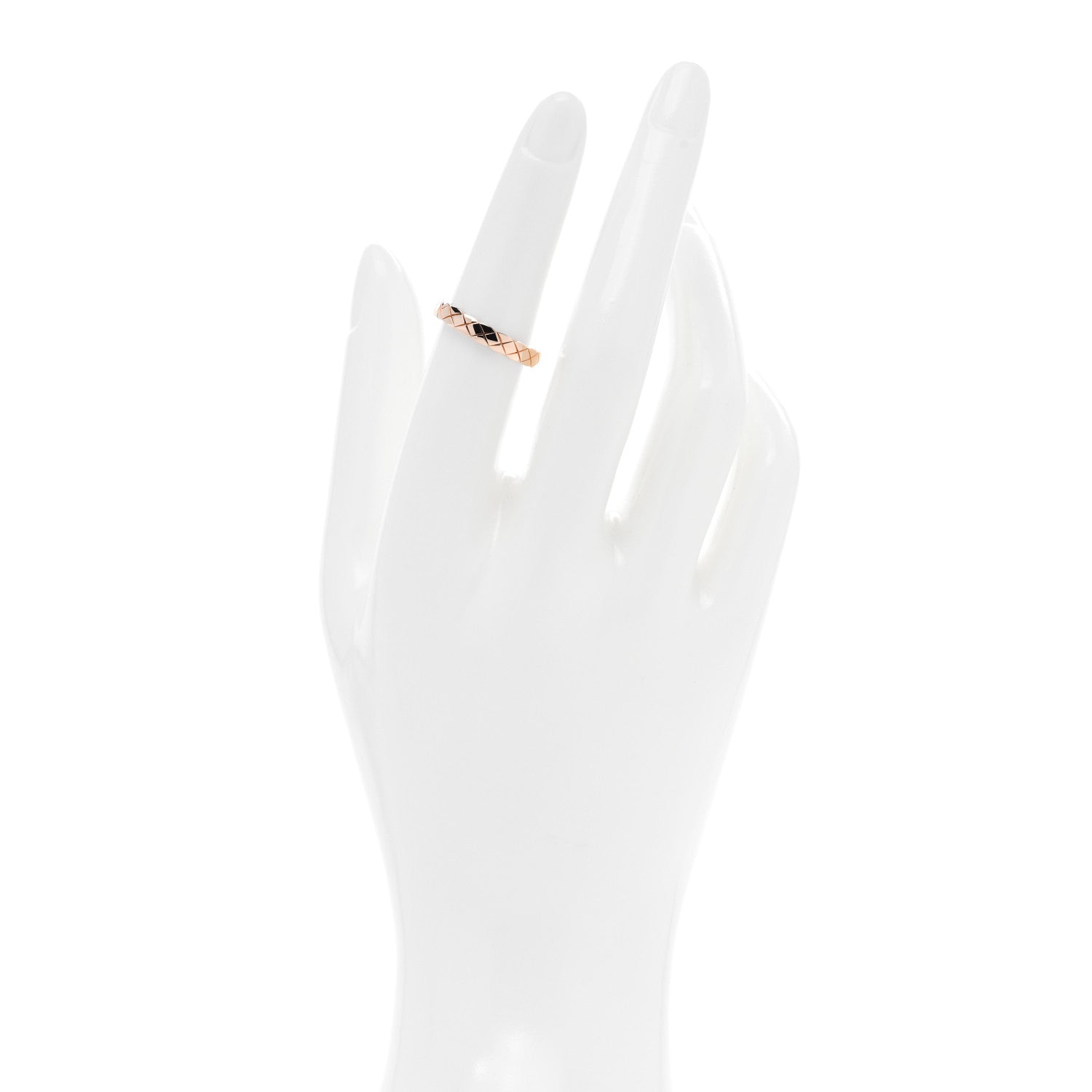 Chanel 18K Beige Gold Mini Coco Crush Ring 52 6 2 of 5