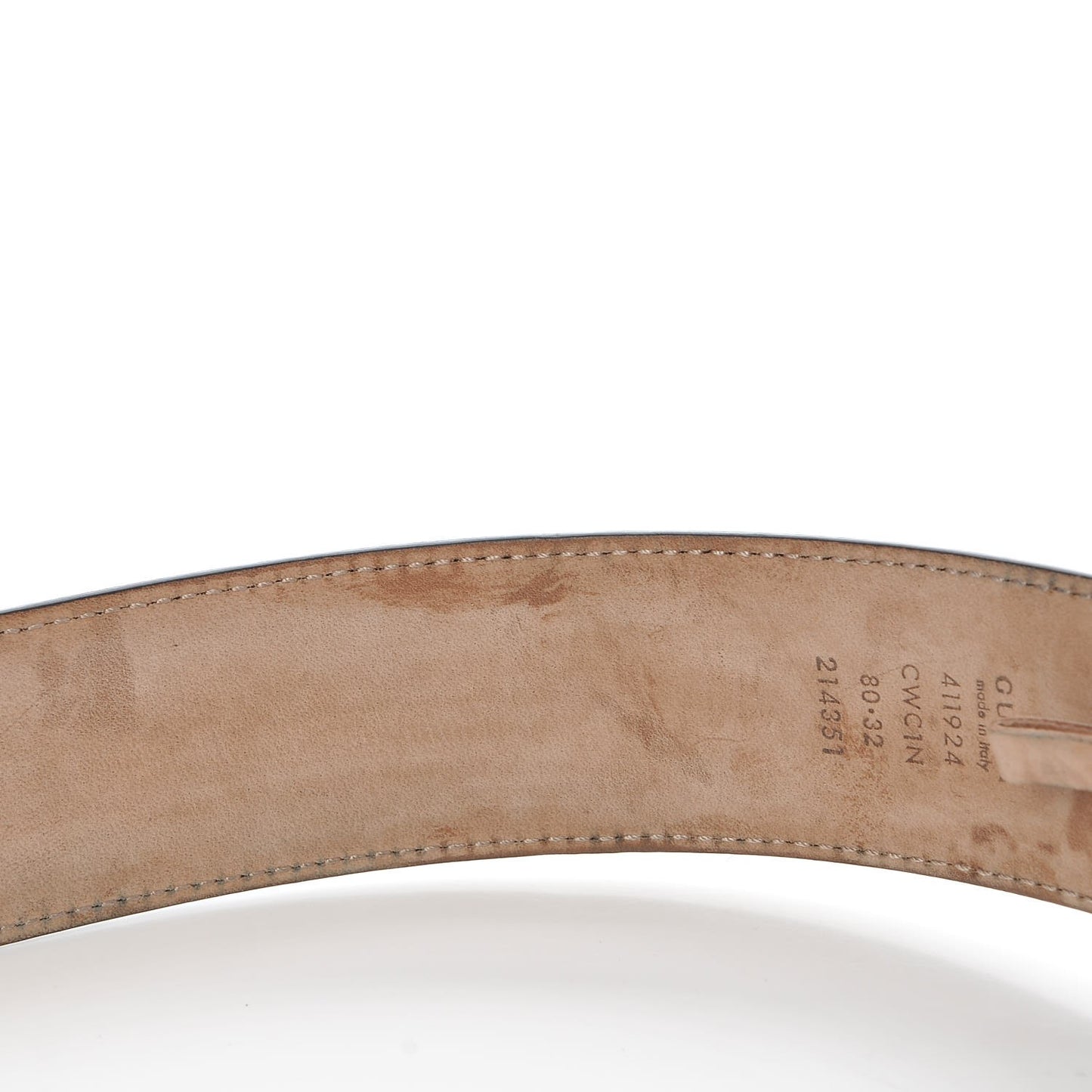 Guccissima Signature Interlocking G 40mm Belt 80 32 Black