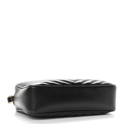 Saint Laurent Calfskin Matelasse Monogram Lou Camera Bag Black 4 of 12