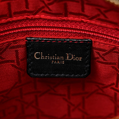Christian Dior Lambskin Cannage Medium Lady Dior Black 6 of 15