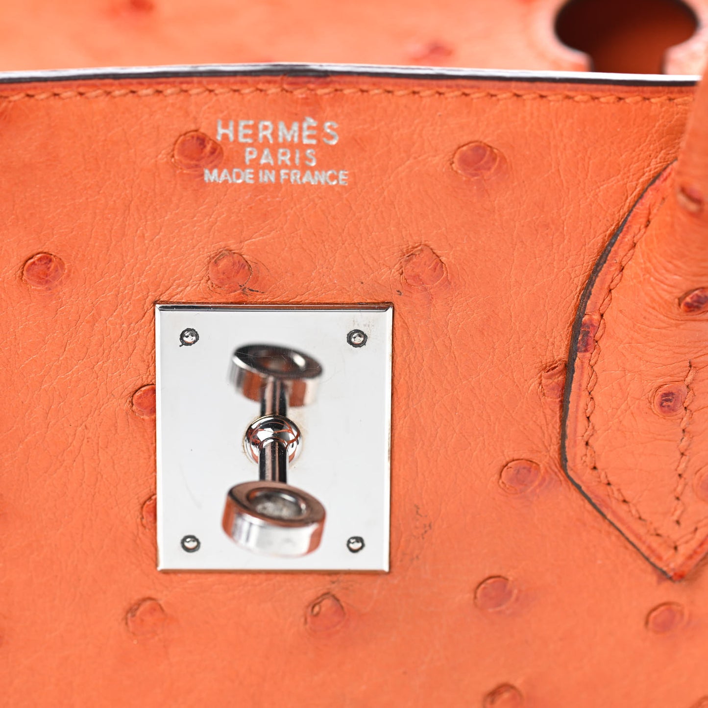 Ostrich Birkin 30 Orange