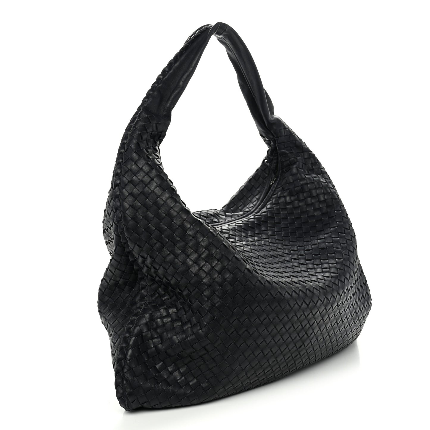 Nappa Intrecciato Maxi Veneta Hobo Sapphire