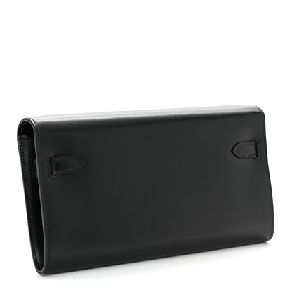 Hermes Box Kelly Wallet To Go Black 3 of 9