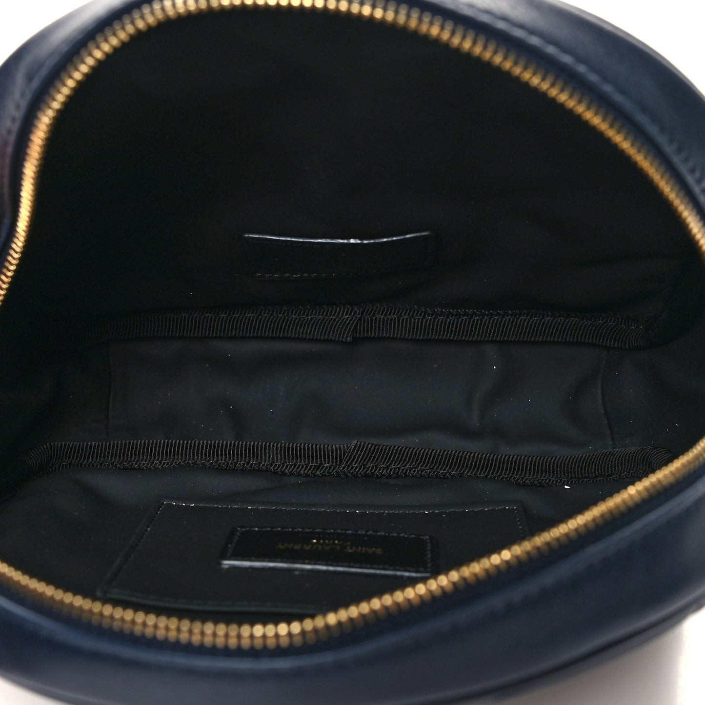 Lambskin Quilted Lolita Cosmetic Pouch Navy