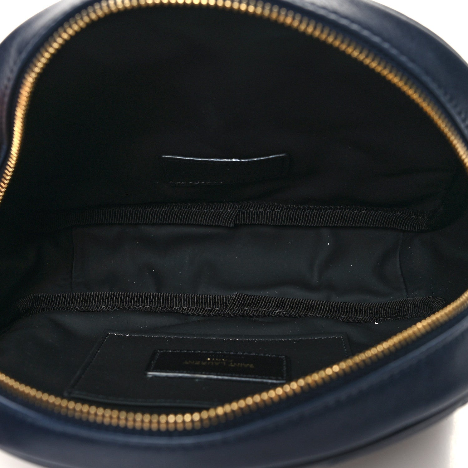 Saint Laurent Lambskin Quilted Lolita Cosmetic Pouch Navy 5 of 10