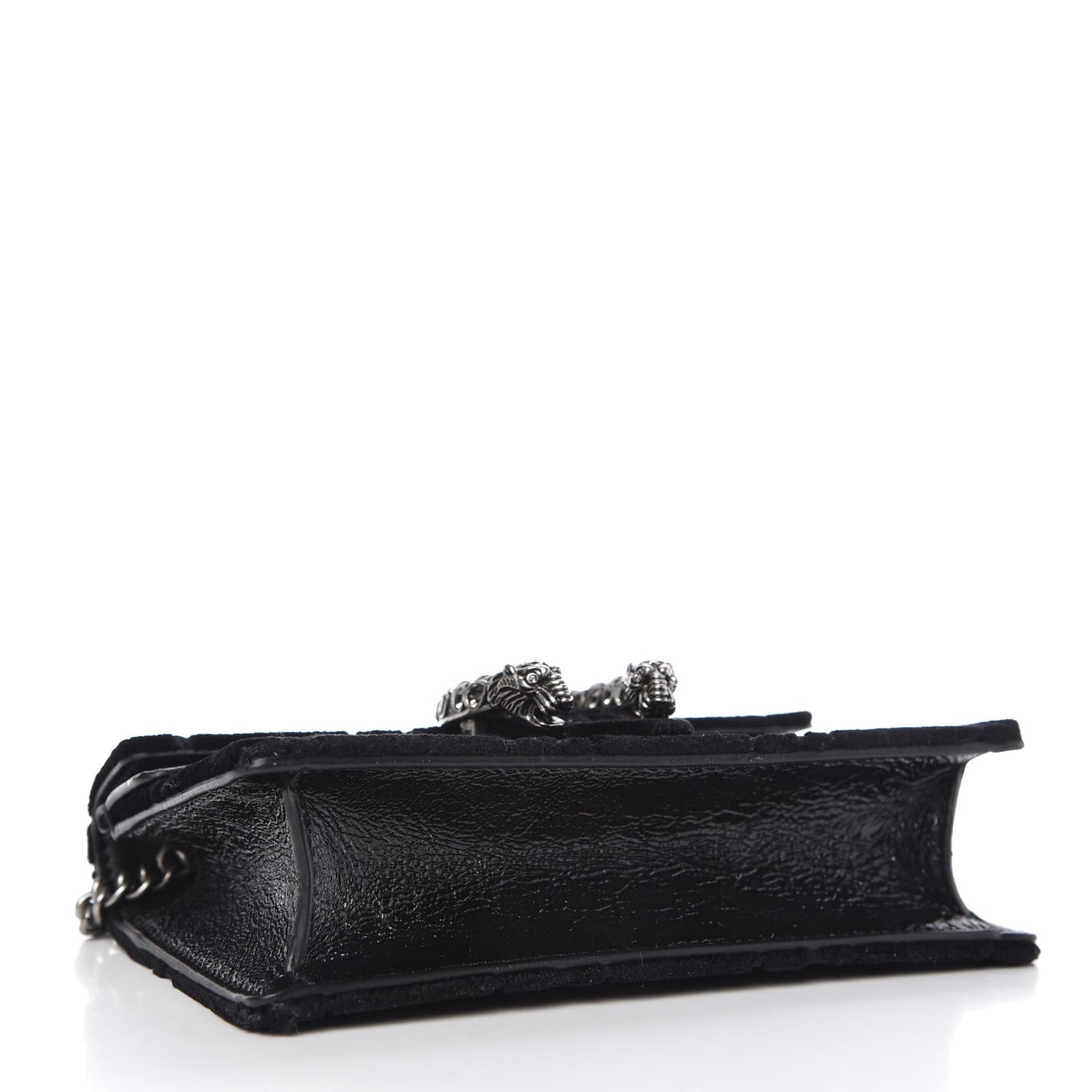 Velvet GG Monogram Super Mini Dionysus Shoulder Bag Black
