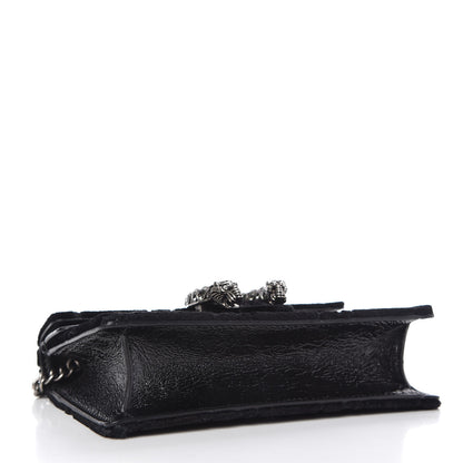 Gucci Velvet GG Monogram Super Mini Dionysus Shoulder Bag Black 4 of 9