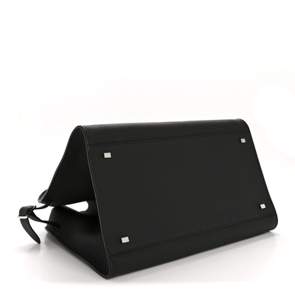 The Row Matte Grained Calfskin Soft Margaux 15 Black 4 of 11