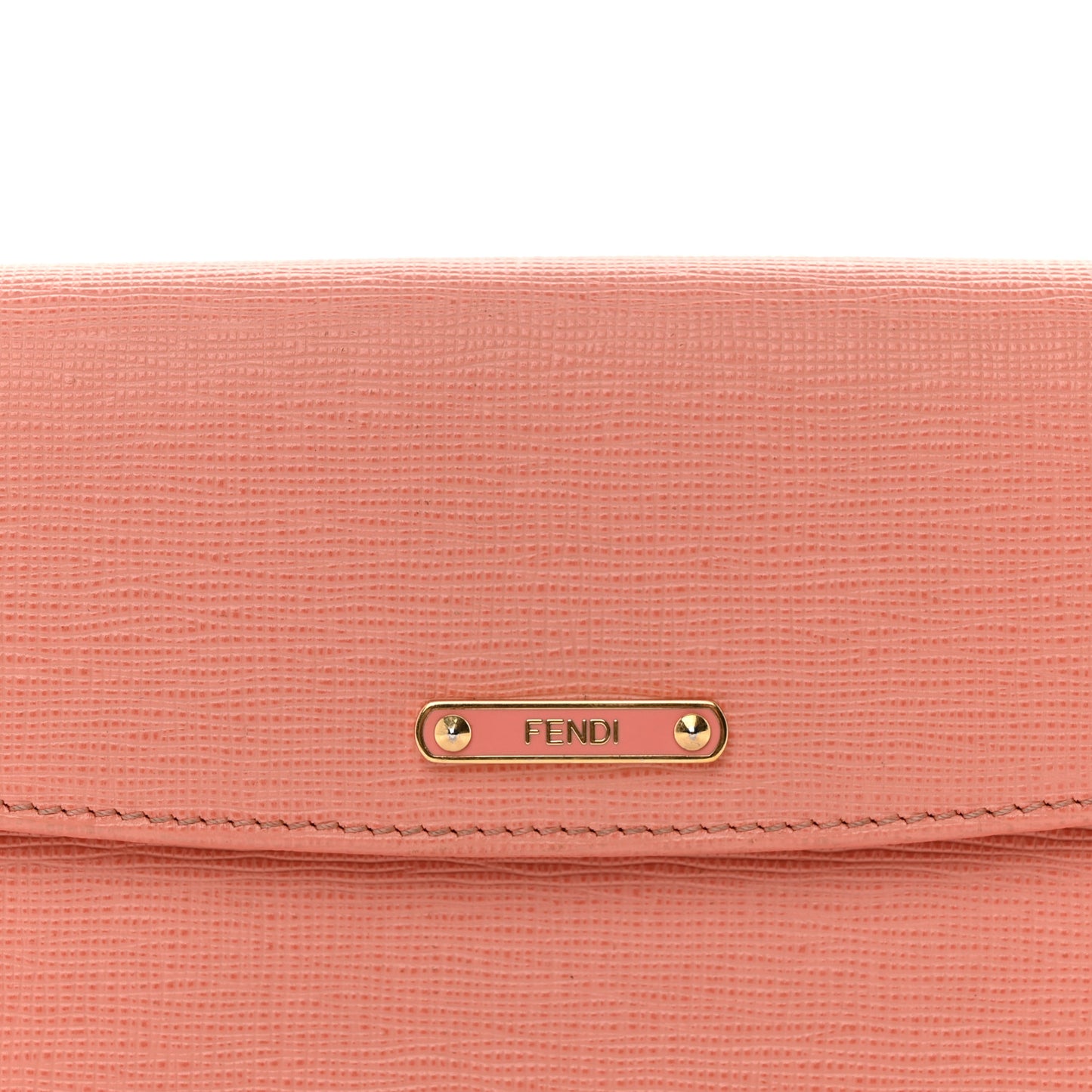 Vitello Elite Bi-Color Simply Continental Wallet Pesca White Plaster