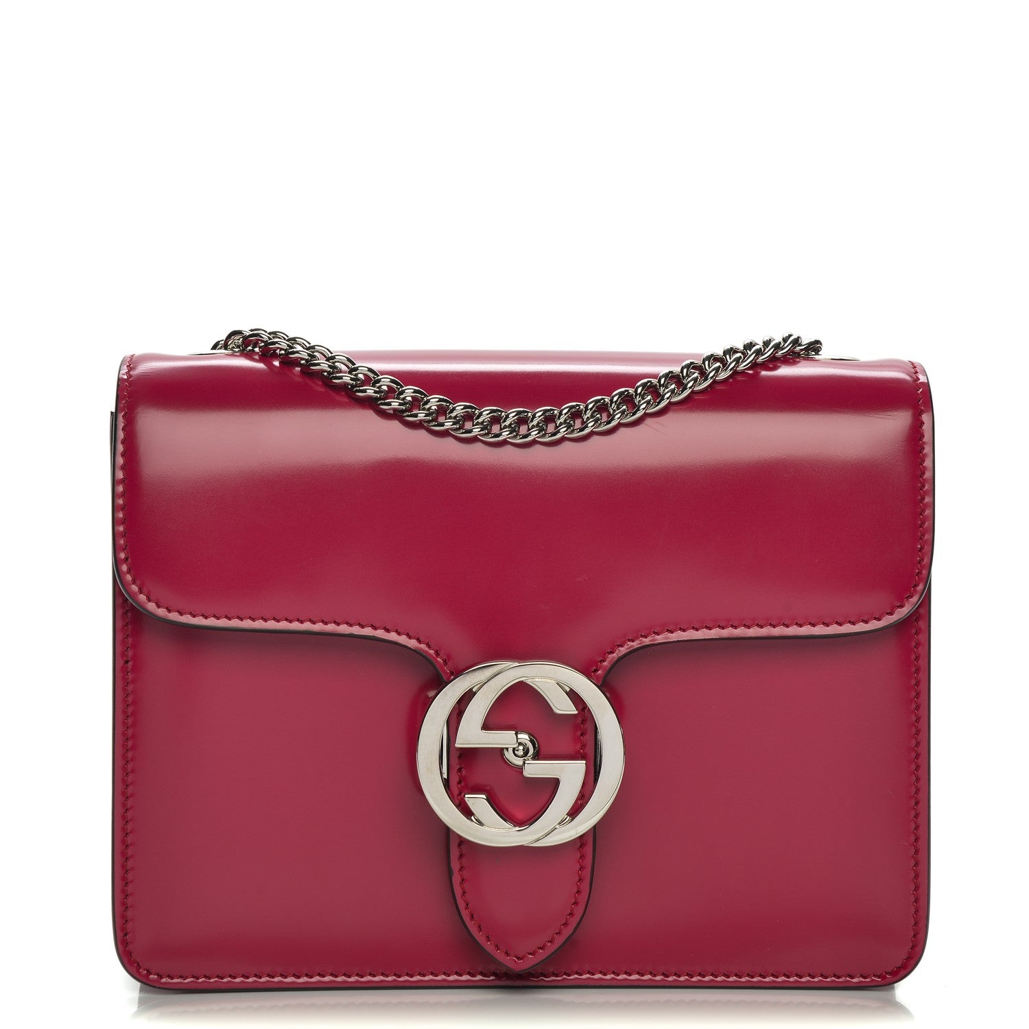 Gucci Shade Lux Calfskin Small Interlocking G Shoulder Bag Petunia 1 of 6