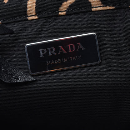 Prada Tessuto Nylon Leopard Print Shopping Tote Avorio 6 of 8