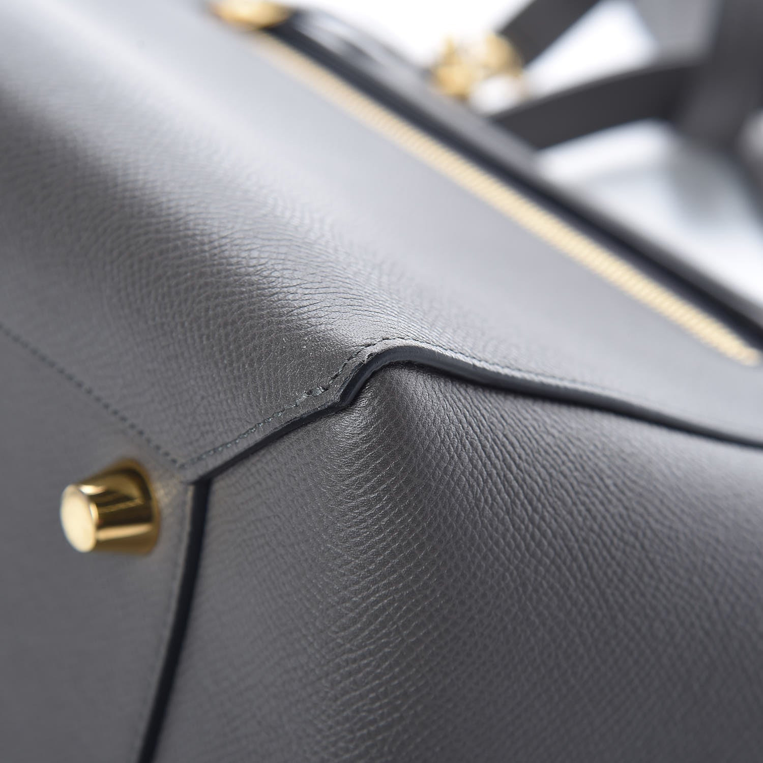 Celine Grained Calfskin Mini Belt Bag Grey 9 of 13