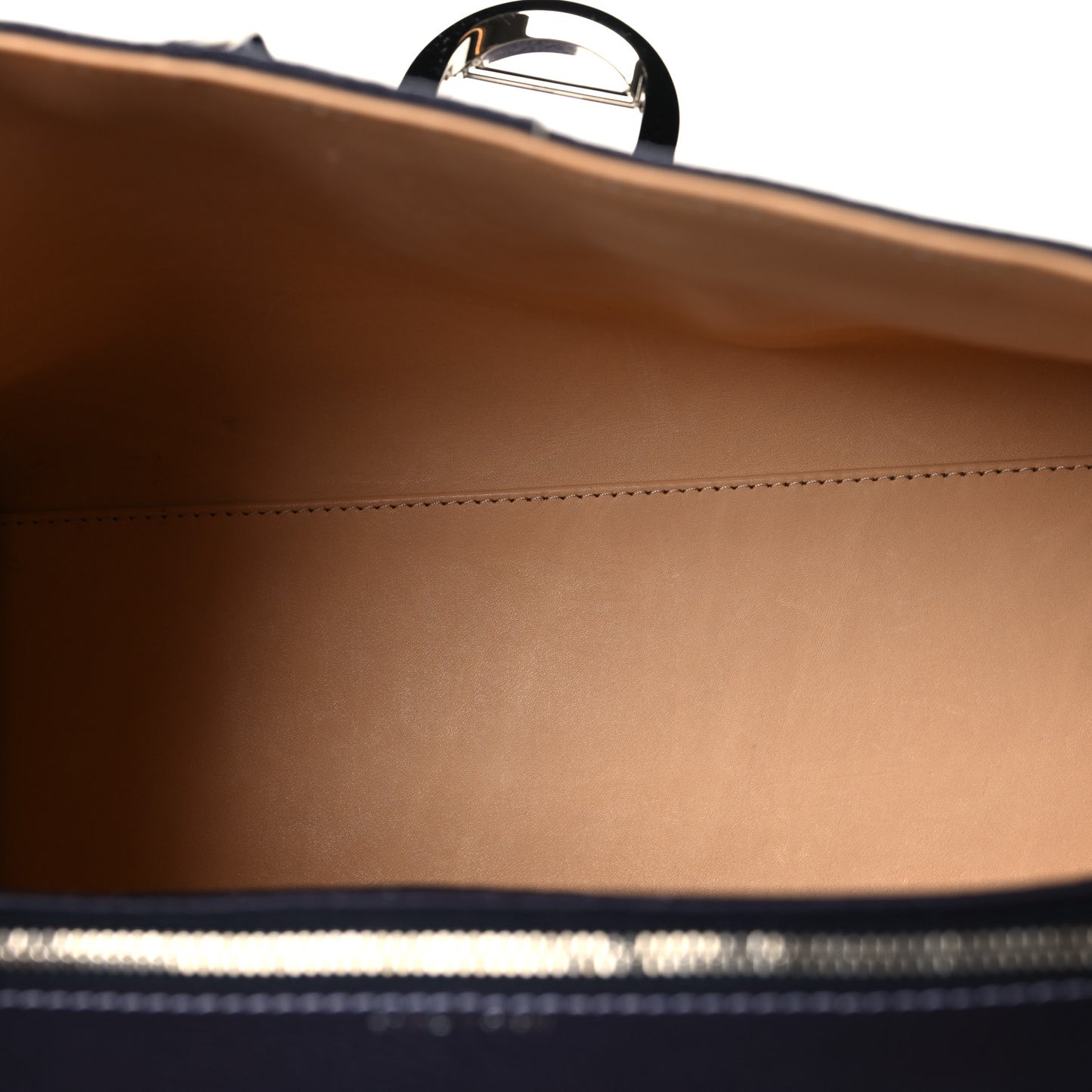 Rodeo Calfskin MM Brillant Satchel Indigo White