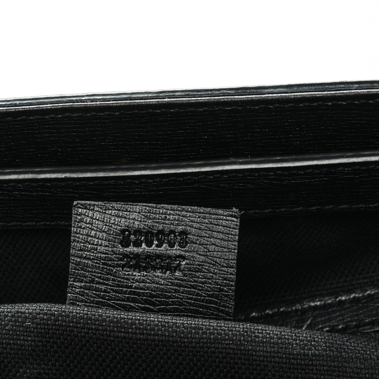 Textured Calfskin Large Bright Bit Tote Black