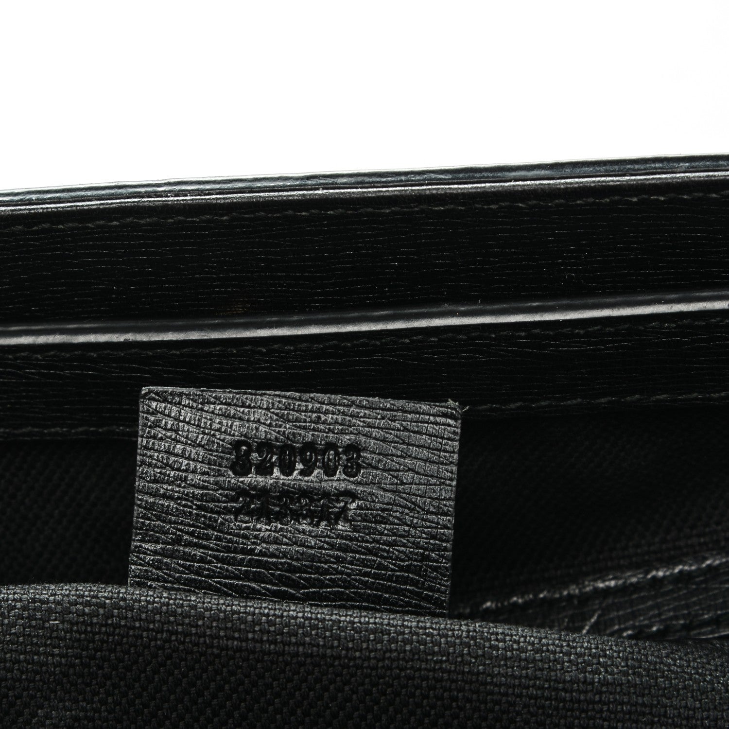 Gucci Textured Calfskin Large Bright Bit Tote Black 6 of 11