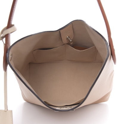 Louis Vuitton Calfskin Lockme Hobo Beige 5 of 15
