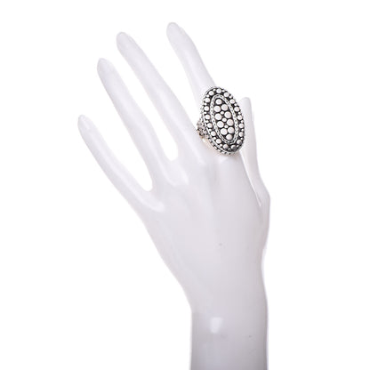John Hardy Sterling Silver Dot Oval Ring 54 7 2 of 5