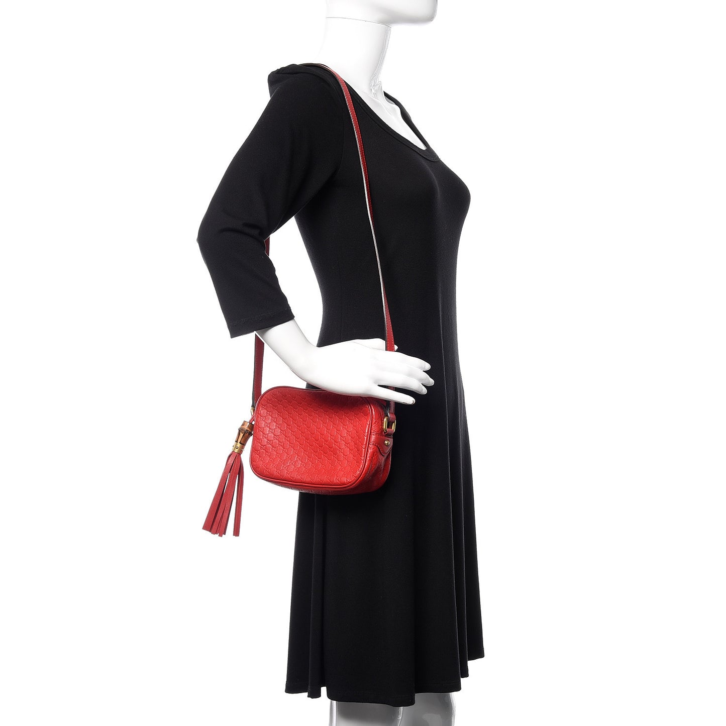 Microguccissima Sunshine Disco Crossbody Bag Red