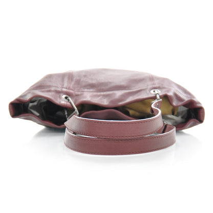 Burberry Leather Packable Drawstring Tote Dark Red 5 of 8