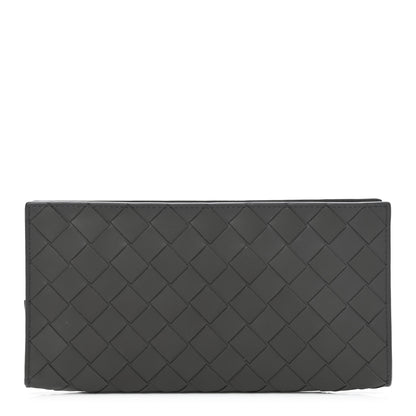 Bottega Veneta Nappa Intrecciato Zip Around Wallet Grey 1 of 7
