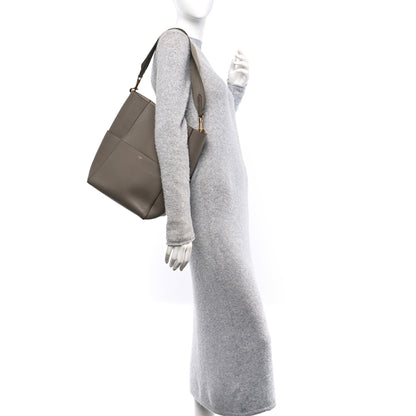 Celine Soft Grained Calfskin Sangle Bucket Bag Taupe 2 of 10
