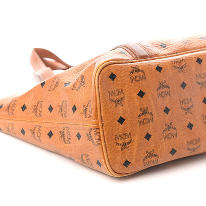 MCM Visetos Shopping Tote Cognac 11 of 12