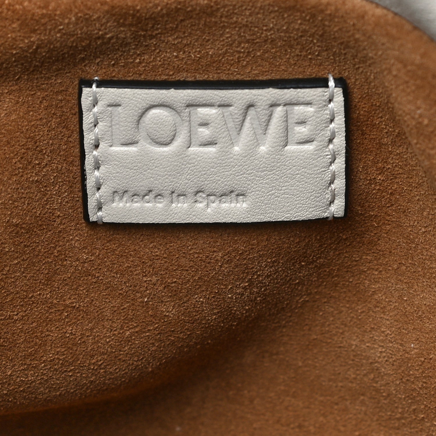 Loewe Calfskin Mini Flamenco Knot Bag White 6 of 16