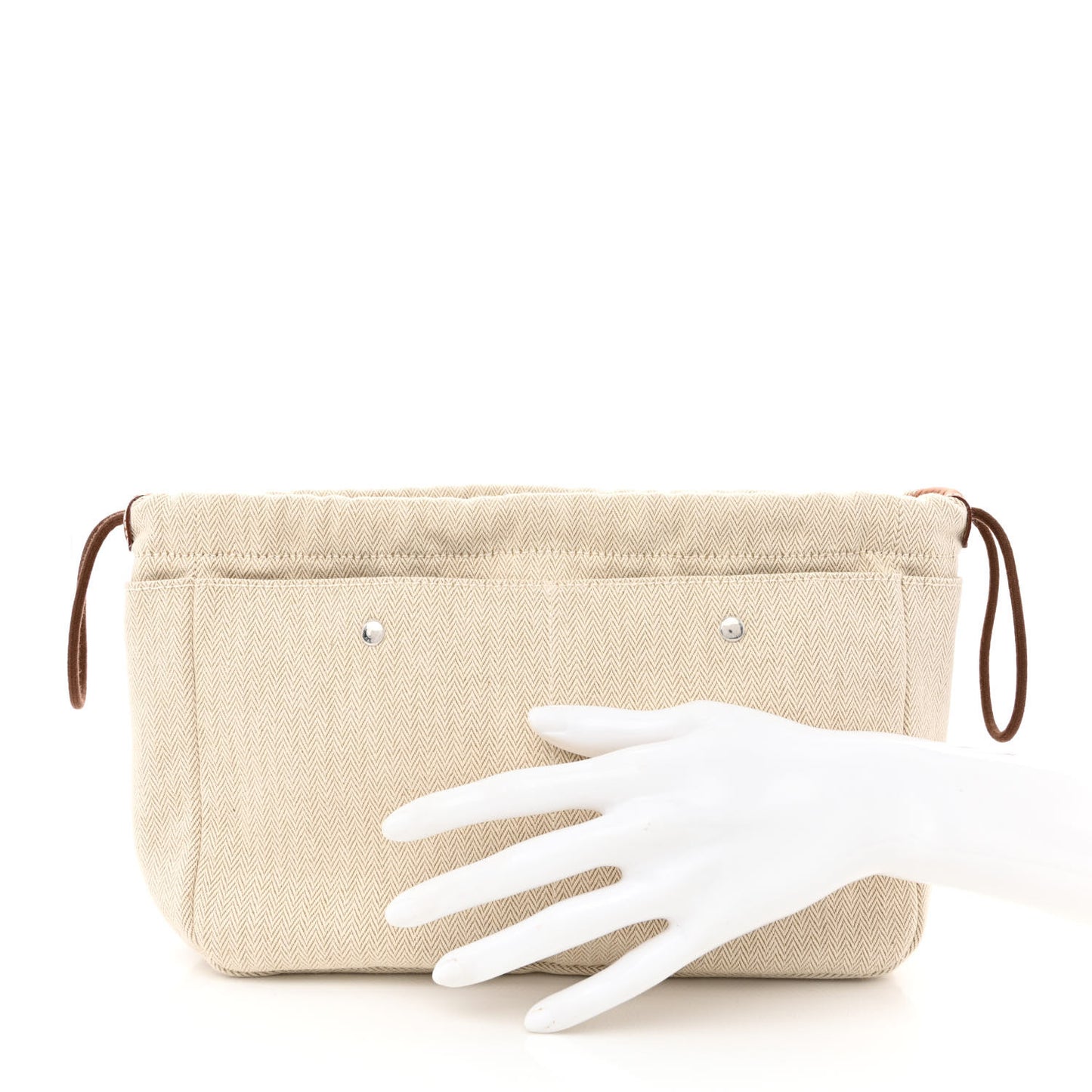 Canvas Barenia Fourbi 25 MM Pouch Naturel Fauve