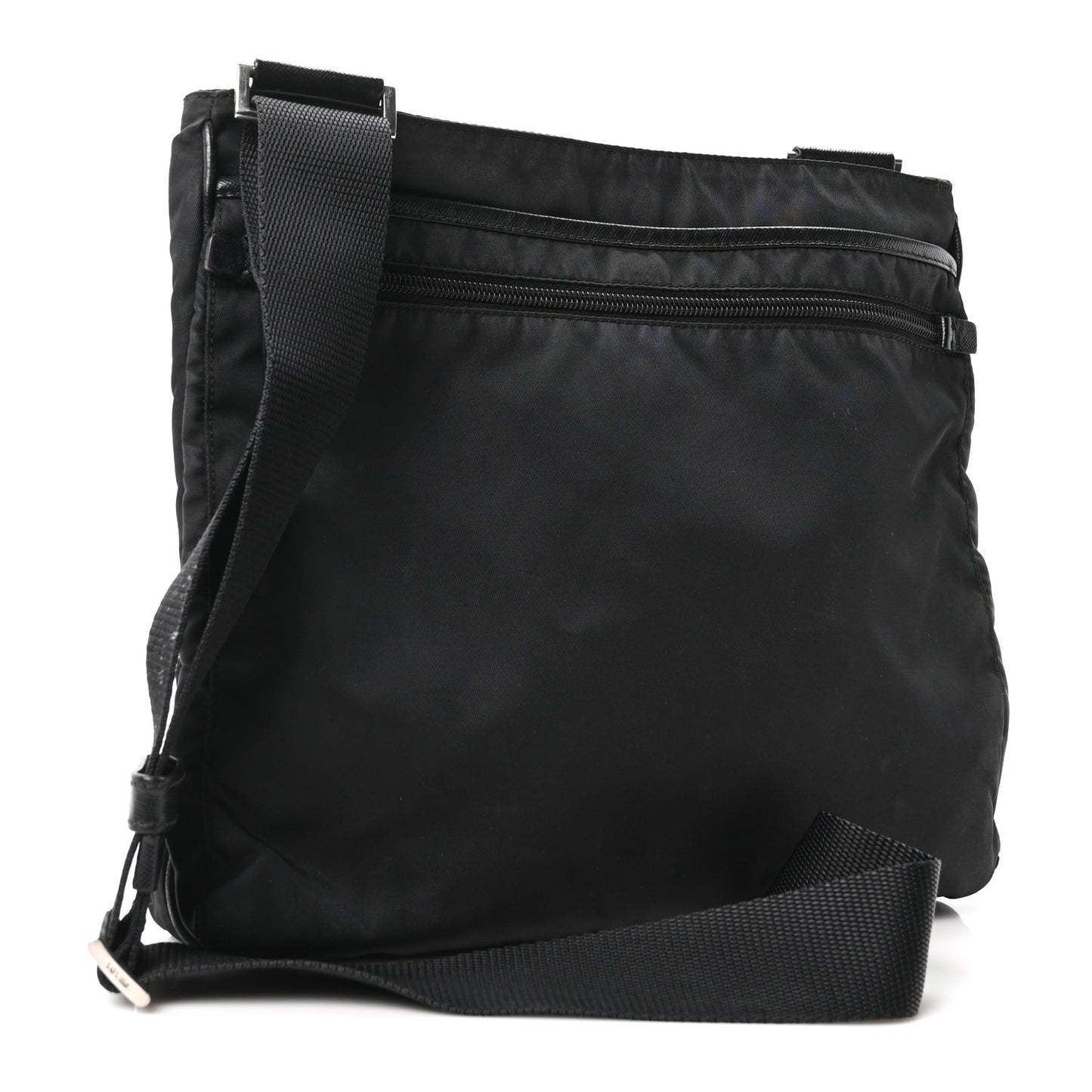 Tessuto Nylon Saffiano Small Crossbody Bag Black