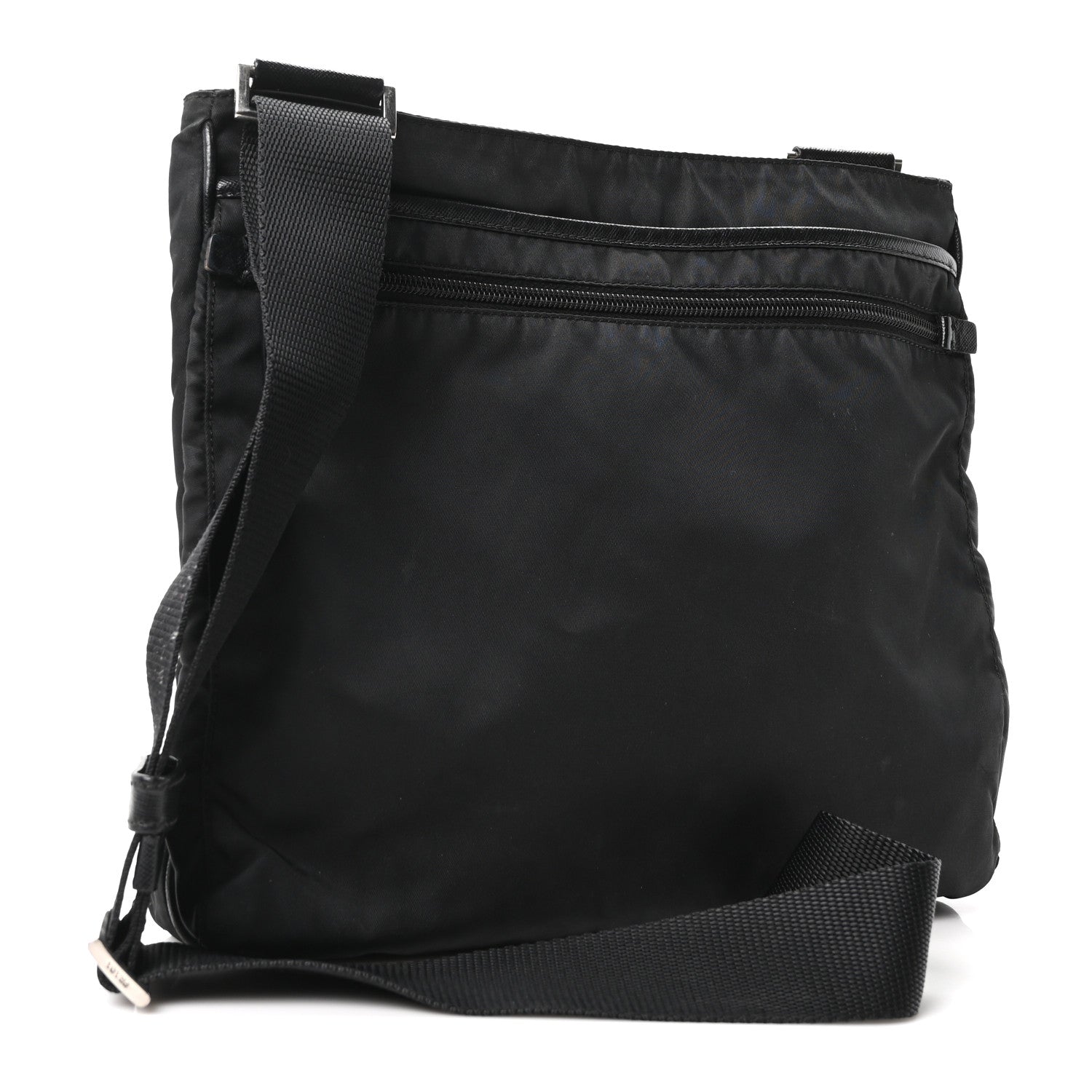 Prada Tessuto Nylon Saffiano Small Crossbody Bag Black 3 of 10