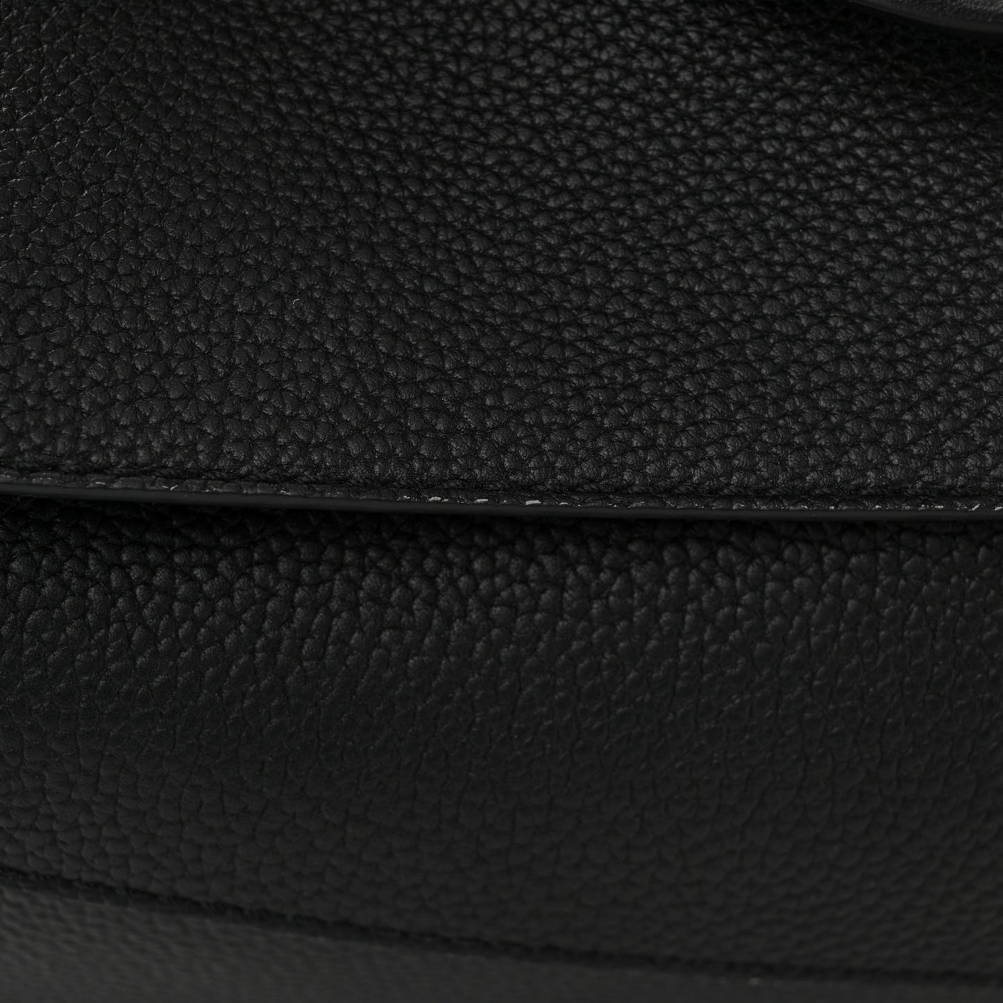 Calfskin Large Puzzle Edge Bag Black