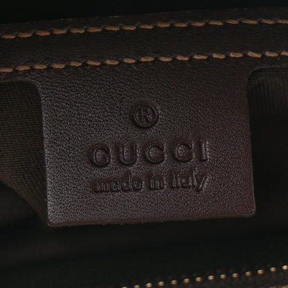 Gucci GG Supreme Monogram Small Flat Messenger Bag Dark Brown 6 of 10
