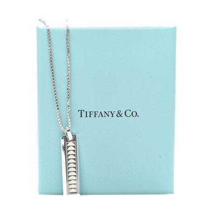 Tiffany Sterling Silver Paloma Caliper Bar Pendant Necklace 7 of 7