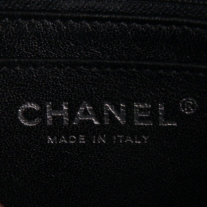 Chanel Caviar Chevron Quilted Mini Square Flap Black 6 of 7